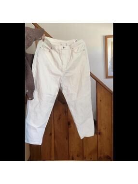 &Denim white loose mom jeans Size 16